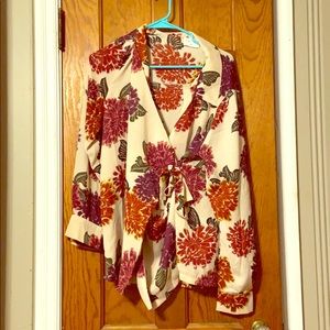 Emilia Wrap Blouse.